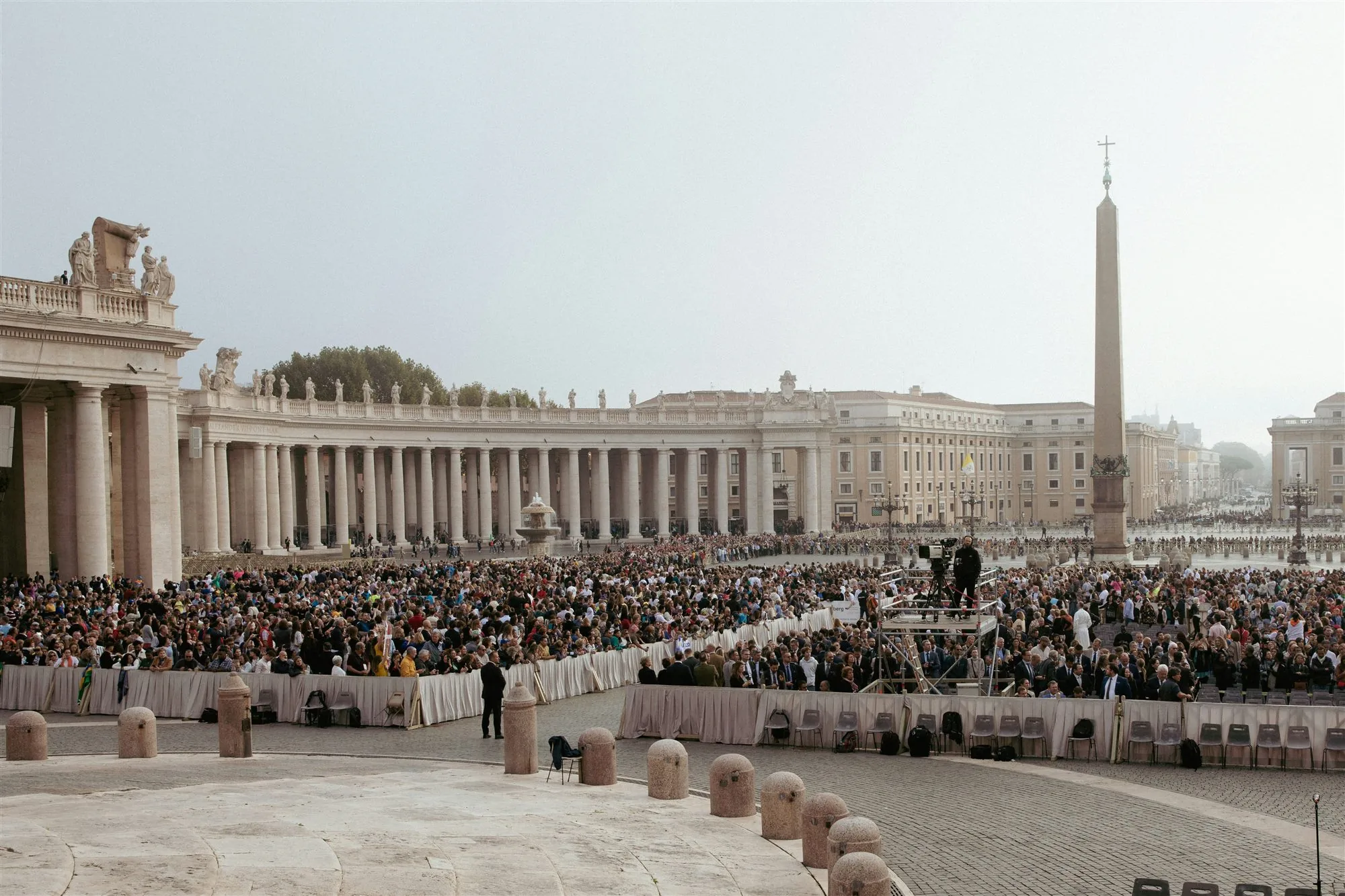 A large gathering in St. Peter's Square